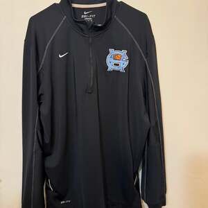 Nike Dri-FIT Men's Black 1/4 Zip Basketball Pullover Jacket HG Logo